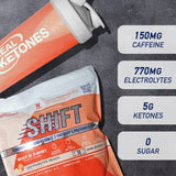 Real Ketones bebida preparada en vaso ofreciendo energía y claridad