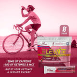 Real Ketones etiqueta con lista de ingredientes y electrolitos claros