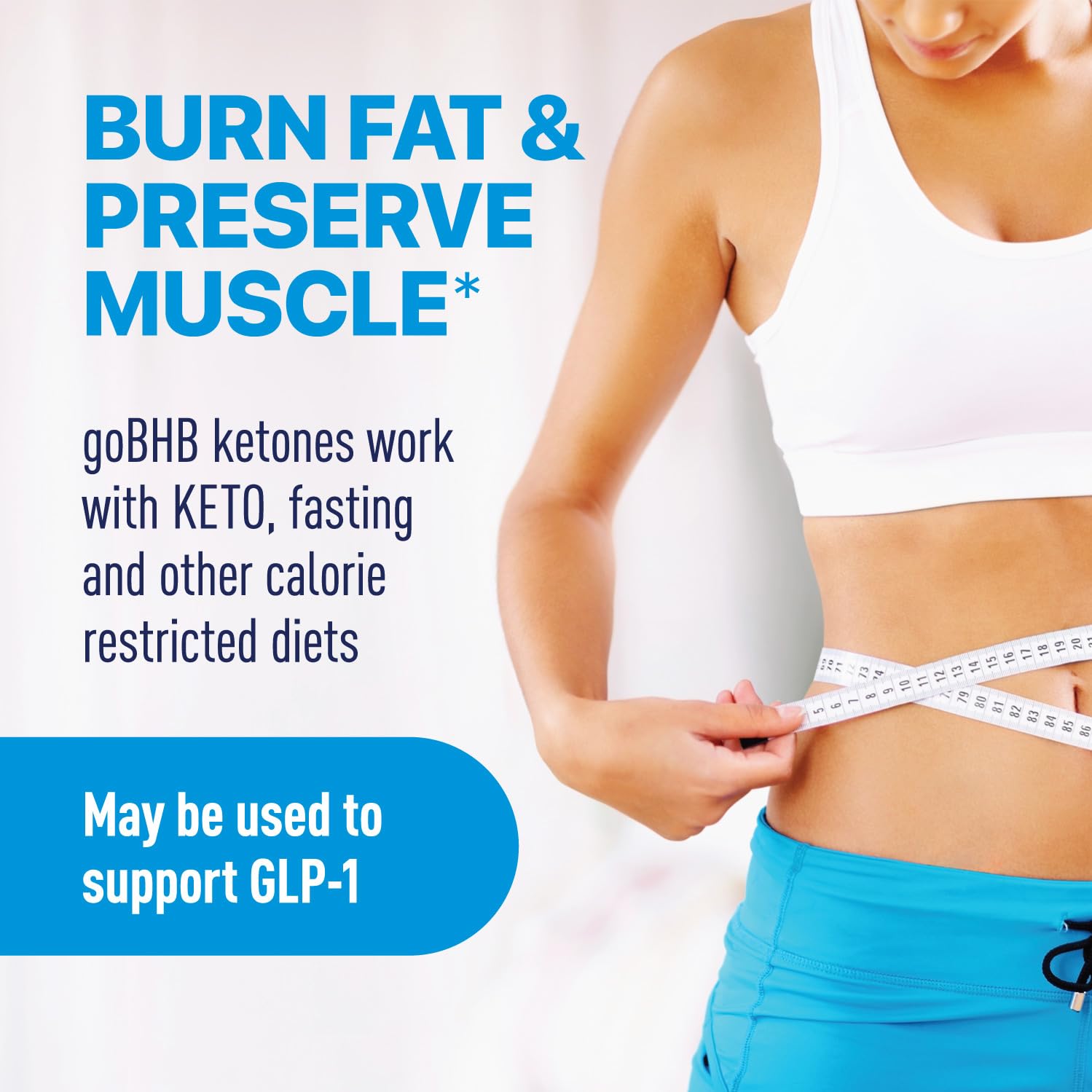 Real Ketones cucharilla con polvo lista para mezclar energía portátil