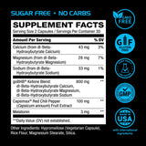 Real Ketones Night Burn cápsula tomada antes de dormir ilustrando uso nocturno beneficioso