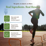 Real Mushrooms cápsulas abiertas con polvo para mezclar fácilmente