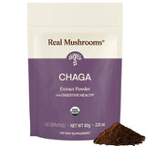 Real Mushrooms frasco frontal mostrando empaque y calidad orgánica