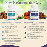 Real Mushrooms comparación de tamaño en mano indicando facilidad de deglución