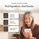 Real Mushrooms mezcla en café para añadir polvo fácilmente cada mañana