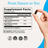 Real Mushrooms etiqueta nutricional RealRest con certificaciones claras
