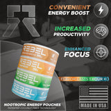 Rebel Supplements pouch en contexto diario oficina y enfoque sostenido