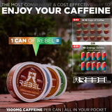 Rebel Supplements etiqueta ingredientes y vitaminas esenciales visibles