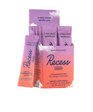 Recess frente del empaque mostrando Gradient Berry y beneficios visibles