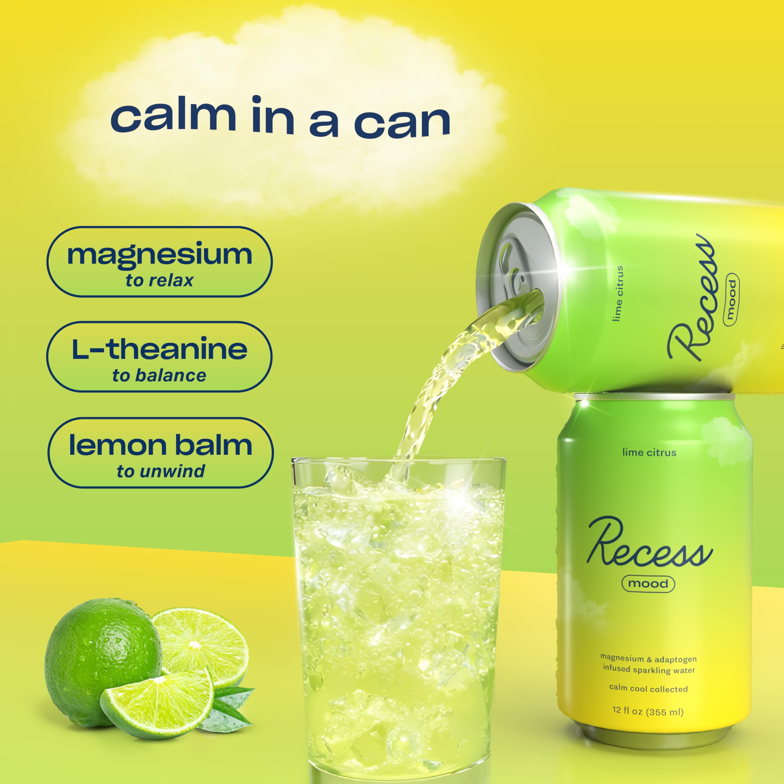 Recess pack abierto de 12 latas para almacenamiento y uso frecuente