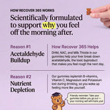 Recover 365 en uso en mesa de desayuno para recuperación matinal