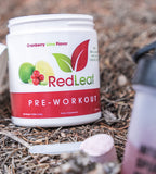 Red Leaf envase junto a objetos para comparar tamaño de 30 servicios