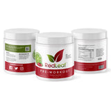 Red Leaf vaso con bebida mezclada lista para entrenar y energía sostenida