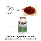 Red Yeast Rice Gold etiqueta con certificaciones orgánico y Non-GMO