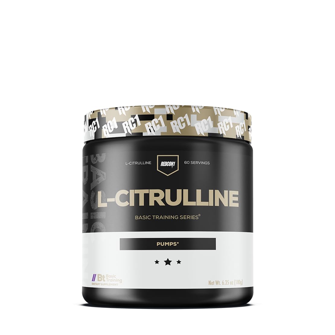 REDCON1 envase frontal L-Citrulline mostrando diseño y beneficios