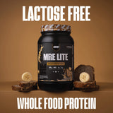 REDCON1 MRE LITE detalle de la etiqueta nutricional que muestra 26 g proteína y 1 g carbohidratos