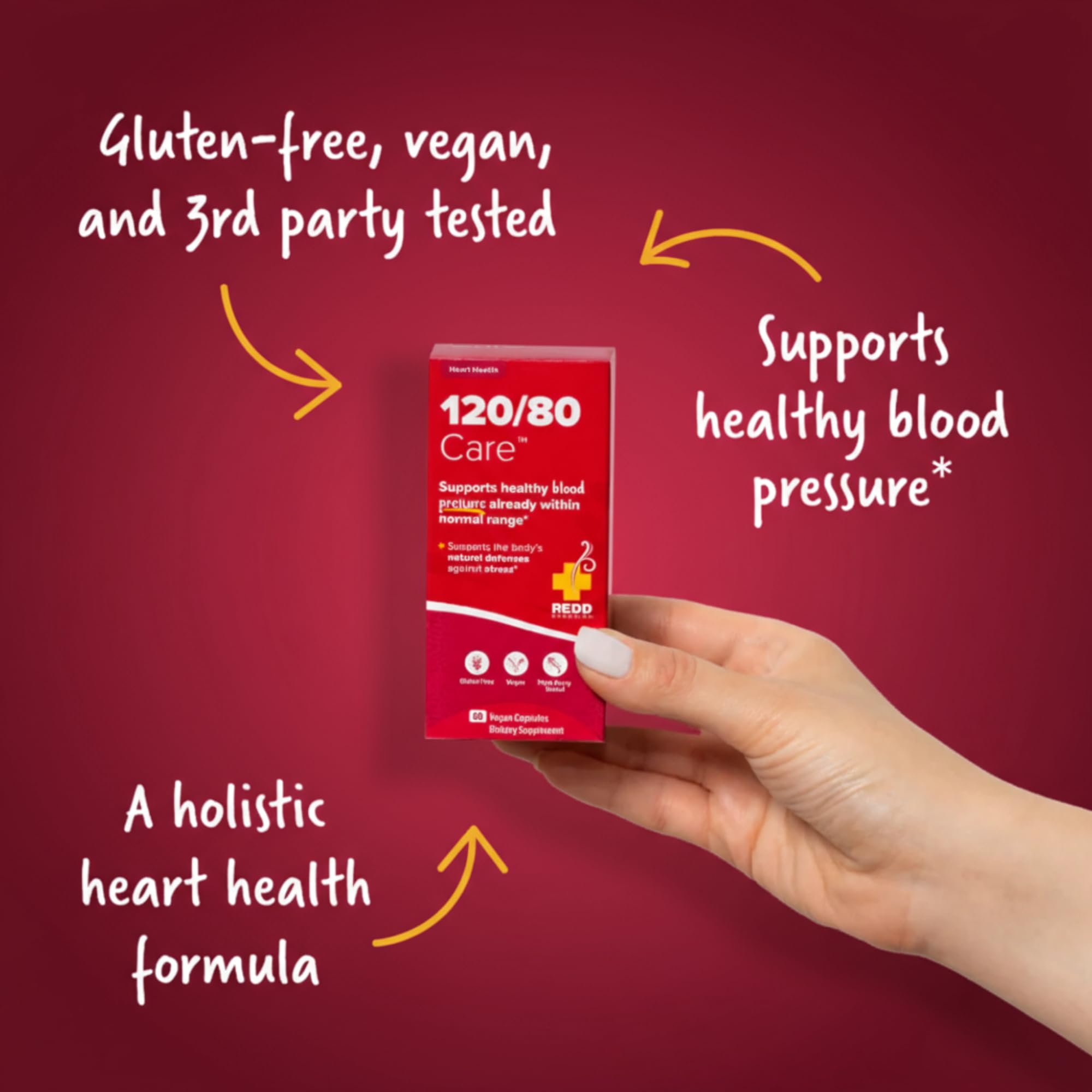 Etiqueta Redd Remedies con información nutricional y pureza clara
