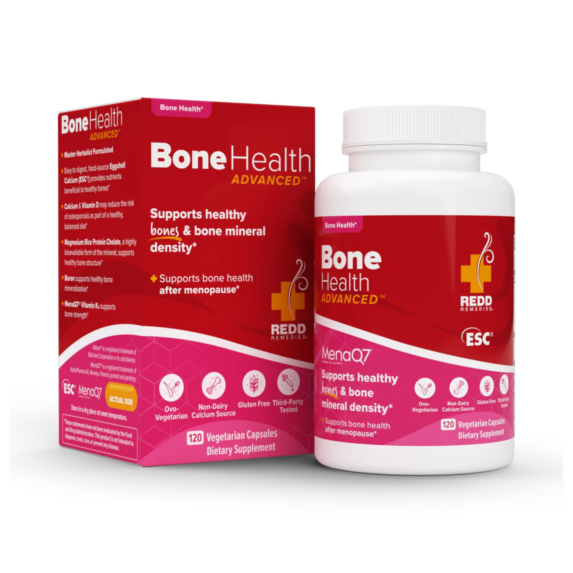 Redd Remedies frasco frontal mostrando etiqueta clara y beneficios