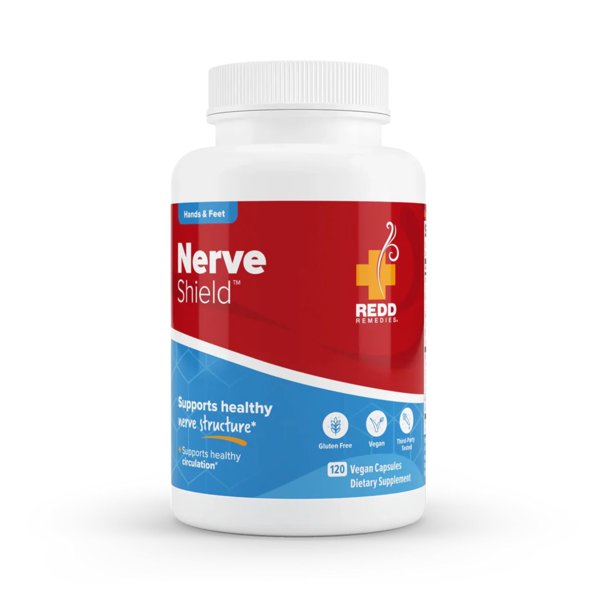 Redd Remedies envase frontal de Nerve Shield mostrando 120 cápsulas y presentación clara