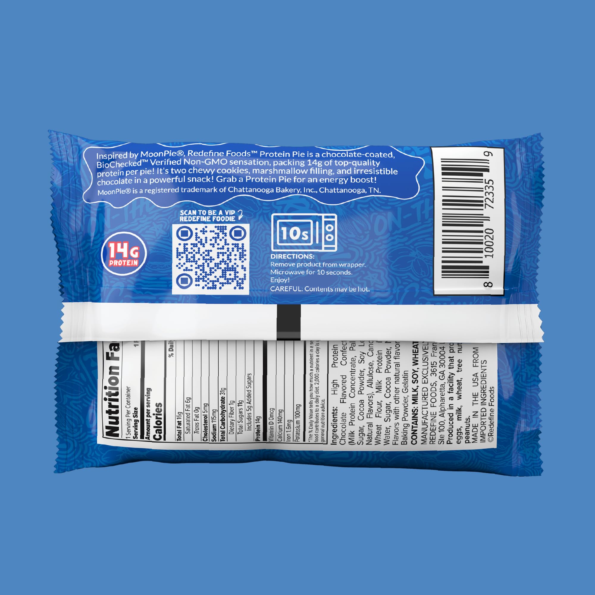 REDEFINE pastelito en la mano para comparar tamaño y porción práctica