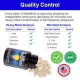 RediMind ingredientes naturales como hericium y bacopa presentados juntos