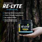 REDMOND ingredientes Re-Lyte detalle de sal real y agua de coco