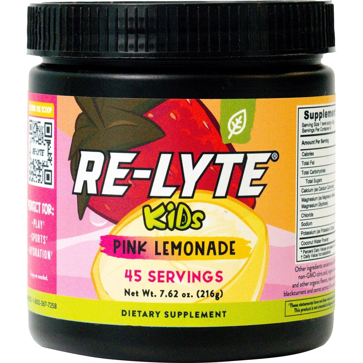 REDMOND envase frontal y etiqueta clara mostrando sabor Pink Lemonade y beneficios