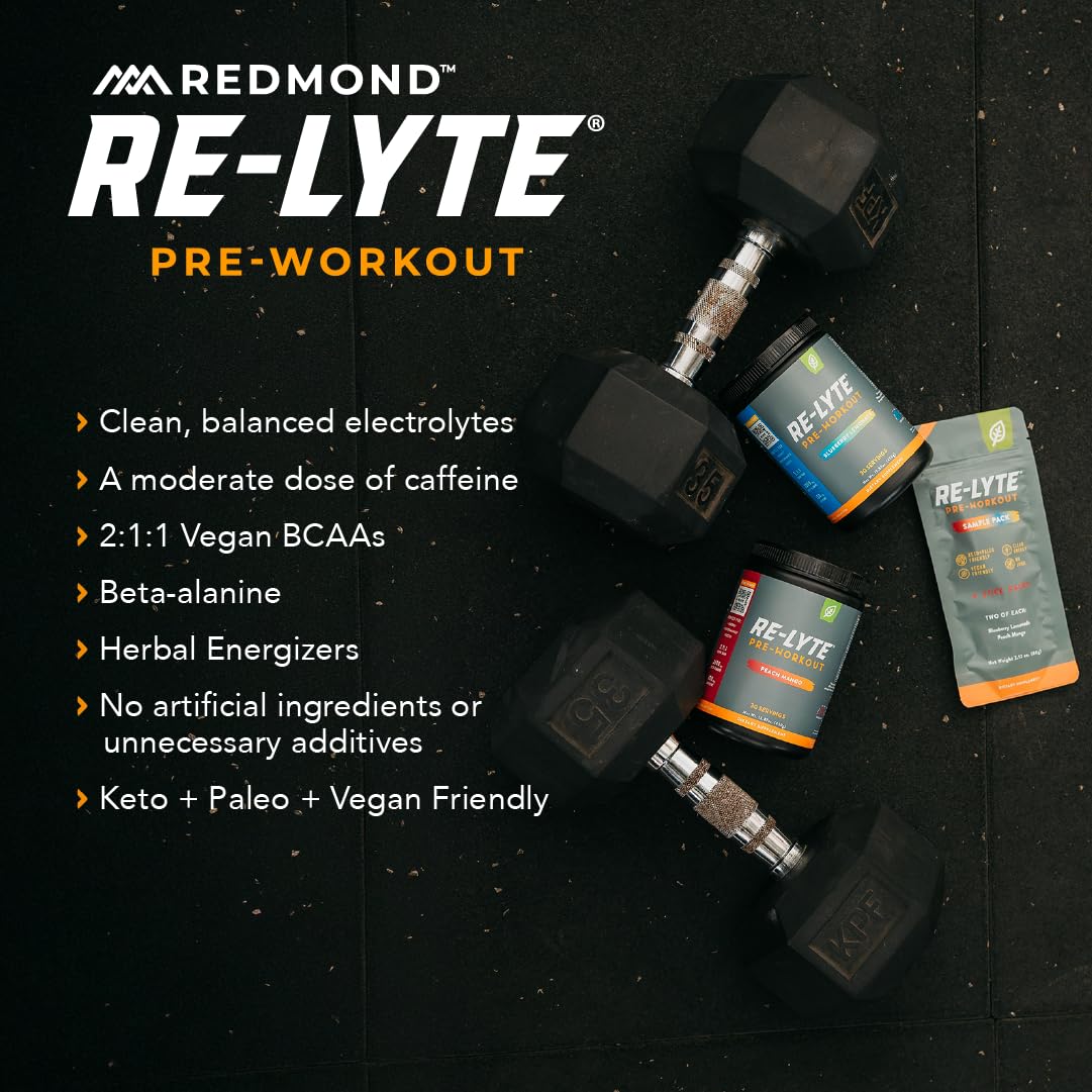 Redmond bebida en botella durante entrenamiento para energía y rehidratación
