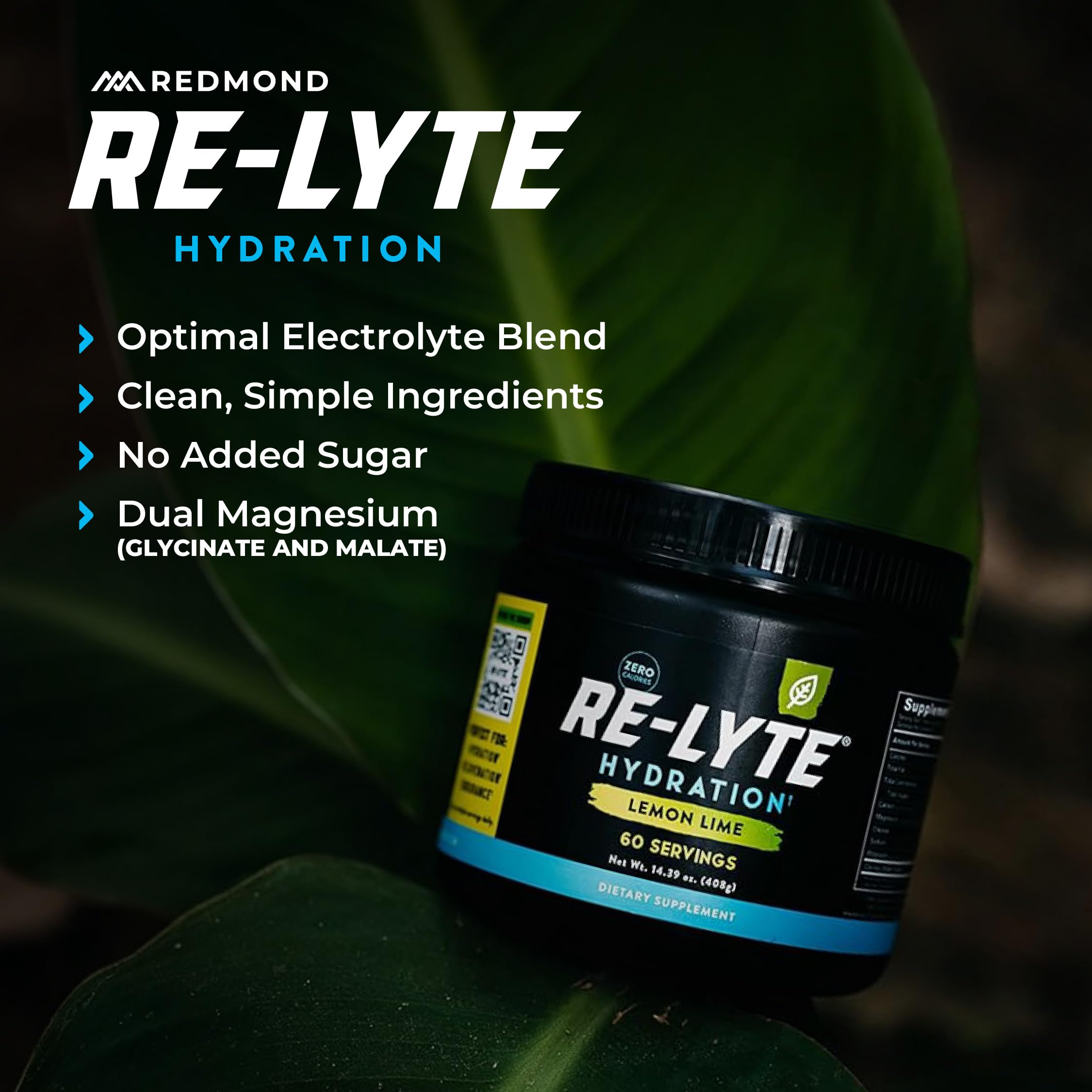 REDMOND botella de agua en entrenamiento con Re-Lyte, reposición de electrolitos