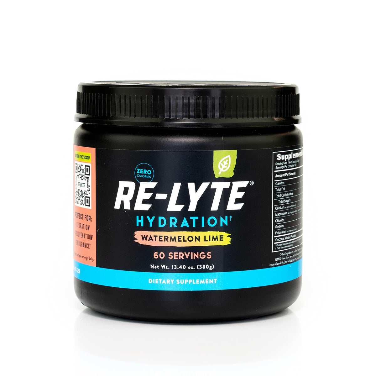 REDMOND Re-Lyte empaque frontal mostrando variedad Watermelon Lime y beneficios