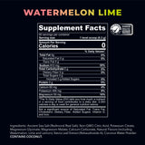 Vaso con Re-Lyte Watermelon Lime diluido demostrando hidratación refrescante REDMOND