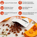 REDOO primer plano del aceite de calabaza mostrando pureza y textura