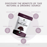 Red’s Pure Botanicals sea moss remojado en bol listo para licuar, prepara gel casero