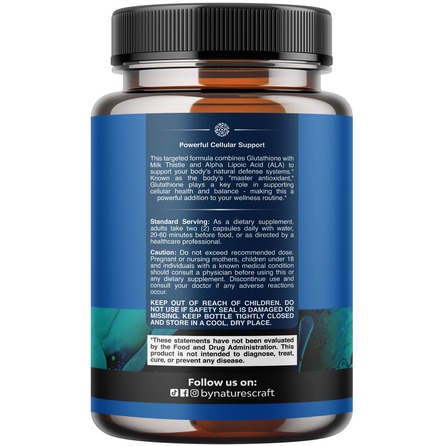 Reduced Glutathione Supplement with Milk Thistle en ambiente cotidiano, marca y complemento de estilo de vida