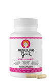 Regular Girl frasco frontal mostrando etiqueta clara y beneficios visibles