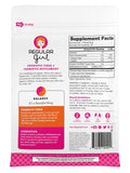 Regular Girl etiqueta de ingredientes con Sunfiber y 8B CFU claros