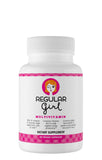 Regular Girl frasco junto a objetos para comparar tamaño y cantidad