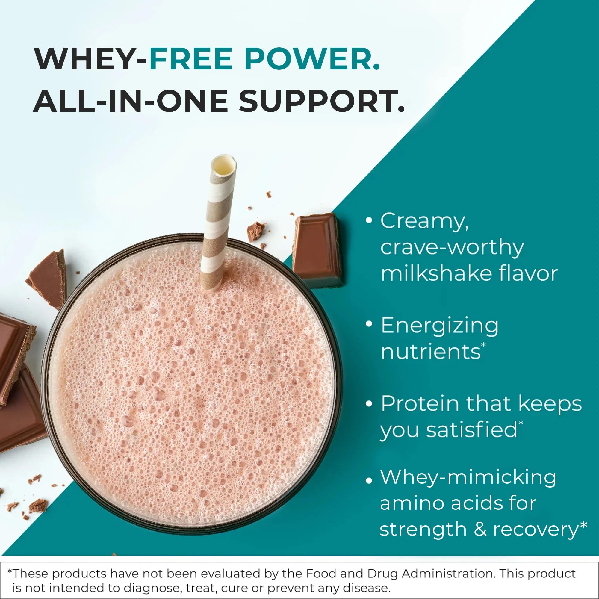 Reignite Wellness batido de chocolate en vaso listo para beber