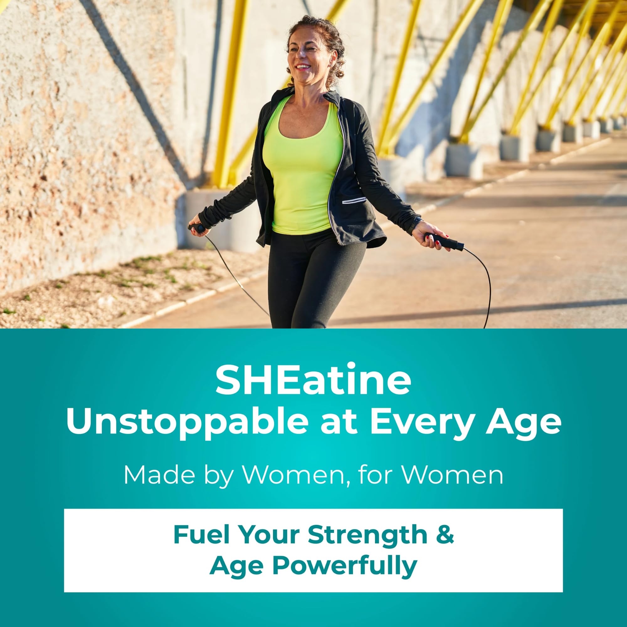 Reignite Wellness SHEatine etiqueta con ingredientes y beneficios visibles