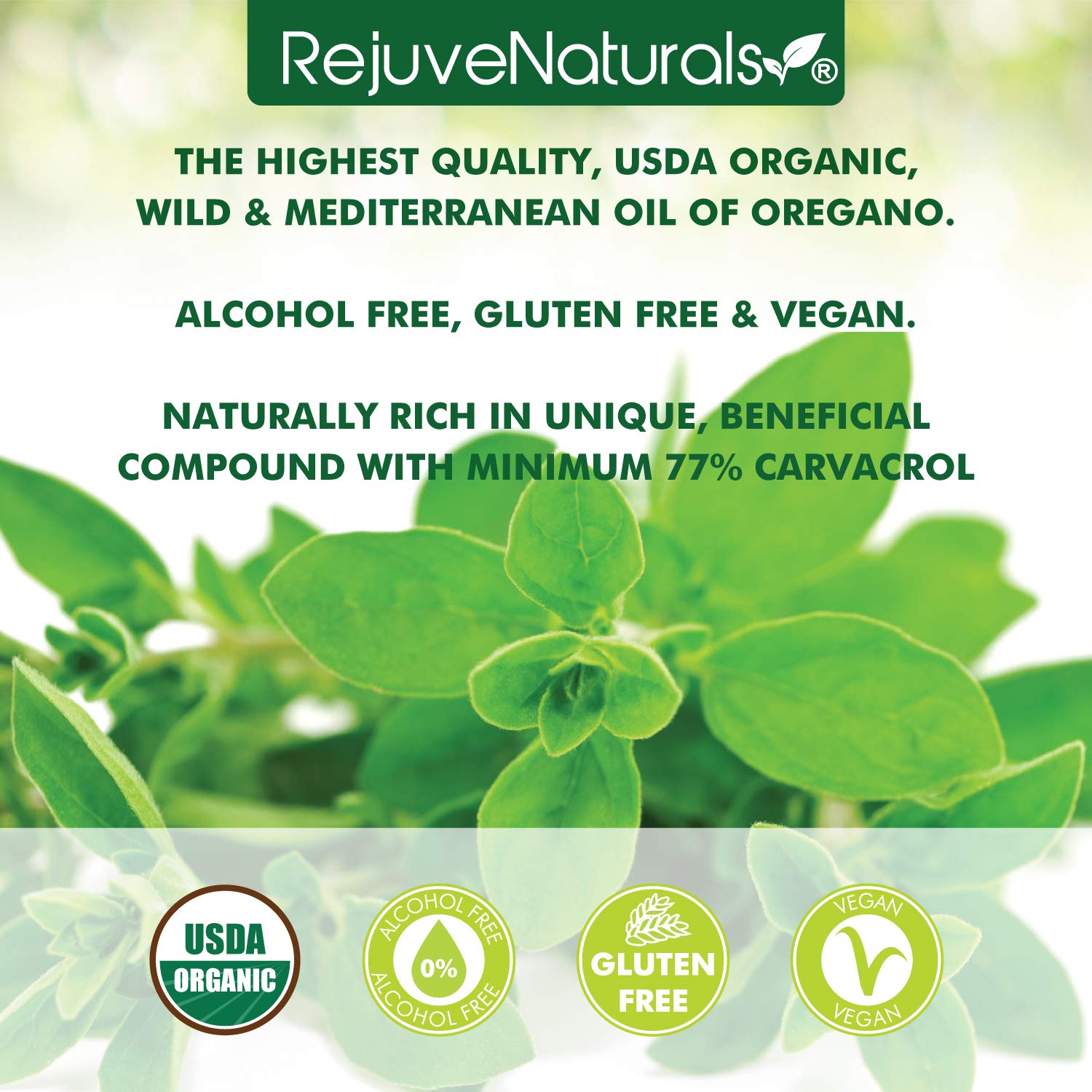 RejuveNaturals gotas de aceite en cuchara mostrando textura y fácil uso