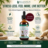 Rejuvica Health gotas en lengua ilustrando toma sublingual y absorción directa