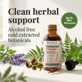 Rejuvica Health botella junto a una regla para comparar tamaño, control de dosis visual