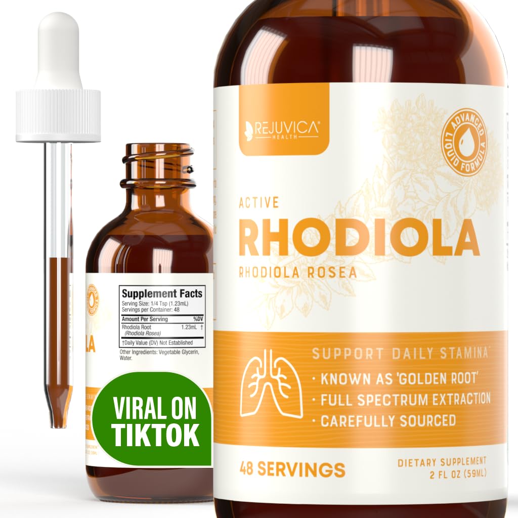 Rejuvica Health vista frontal de la botella mostrando presentación clara y portable