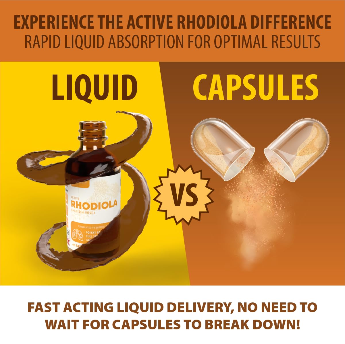 Rejuvica Health botella 60 ml junto a objetos cotidianos para comparar tamaño