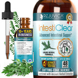 Rejuvica Health IntestiClear textura del líquido y brillo natural para confianza