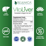 Rejuvica Health VitaLiver en mesa de cocina con estilo de vida saludable