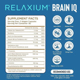 Relaxium BrainIQ cápsulas en detalle que muestran textura y forma fácil de tragar