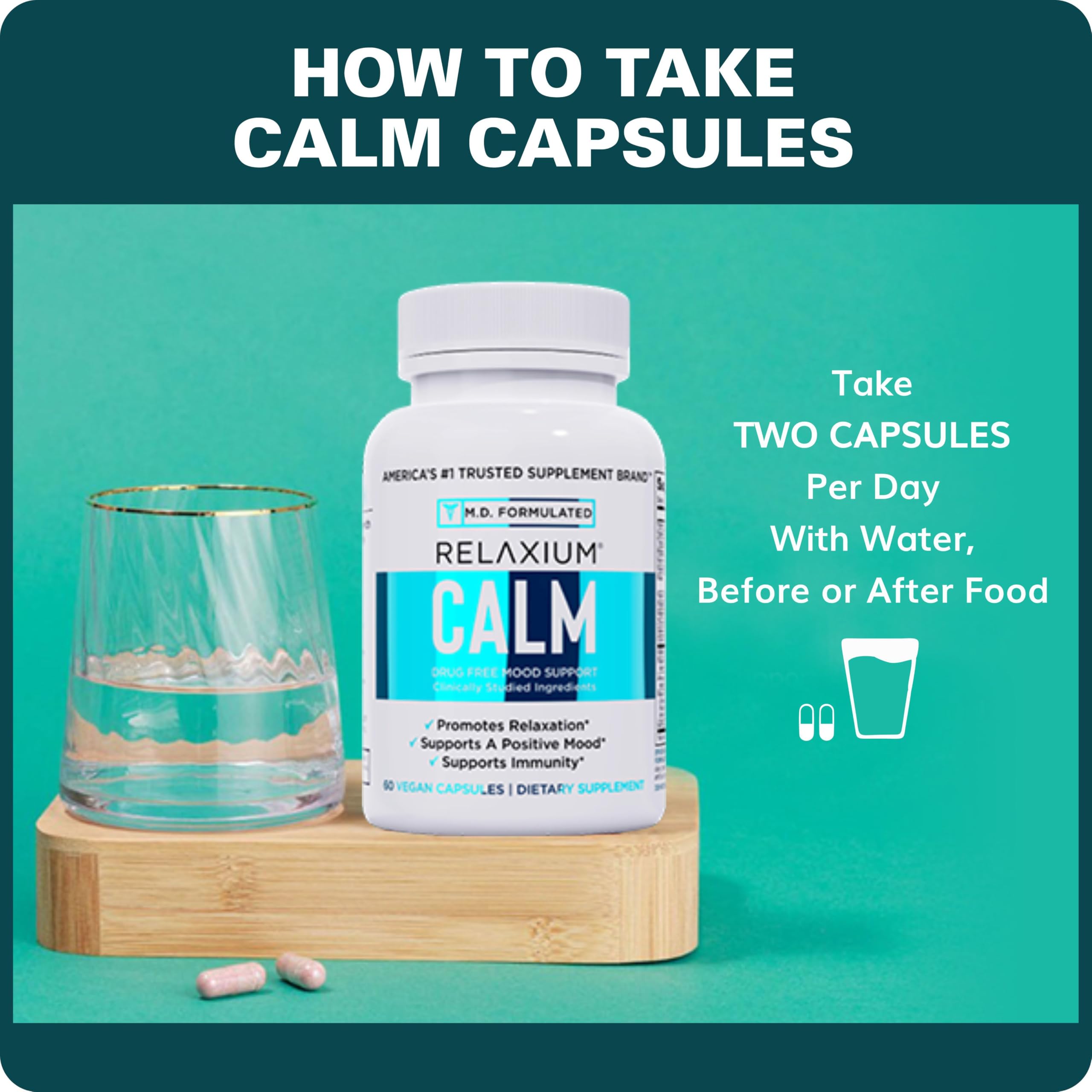 Comparación de tamaño Relaxium Calm con mano para referencia y comodidad