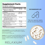 Relaxium primer plano de cápsula vegana revela textura fina y facilidad al tragar