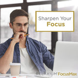 Etiqueta de Relaxium FocusMax destacando ingredientes y transparencia formulación