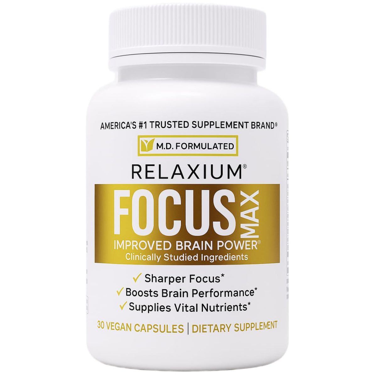 Relaxium FocusMax imagen frontal del envase mostrando claridad y beneficio mental
